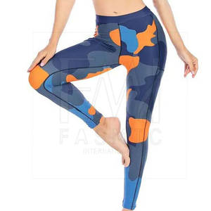 Conjunto de dos piezas de Yoga de cintura alta para mujer, patrón sólido, 100% fibra de algodón, talla grande, logotipo de marca personalizable - Product Image 6