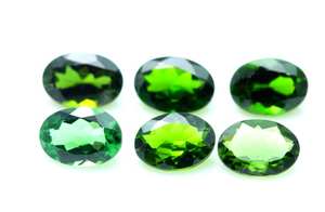 โครเมี่ยมธรรมชาติ 100% Diopside รูปไข่ตัดเหลี่ยมเพชรพลอยหลวมของแท้ปรับเทียบขนาดอัญมณีสําหรับเครื่องประดับทุกประเภทใช้จํานวนมาก - Product Image 3