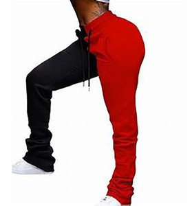 Vente en gros 100% Vêtements de sport personnalisés de haute qualité 2 tons pour femmes Maigre Taille haute Séchage rapide Contraste Couleur Joggers empilés - Product Image 5