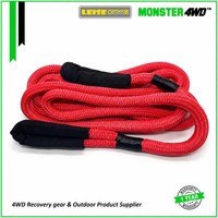Corde cinétique à double tressage de haute qualité, sangle de remorquage en nylon personnalisée pour kit de récupération 4x4