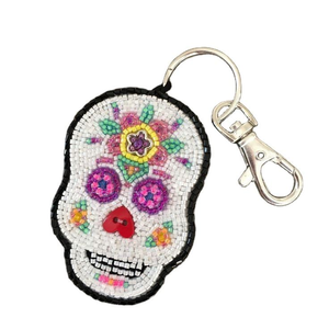 Porte-clés étoile de luxe fait à la main Broderie perlée Design fantaisie à la mode Style classique multicolore par glowin fashion - Product Image 4