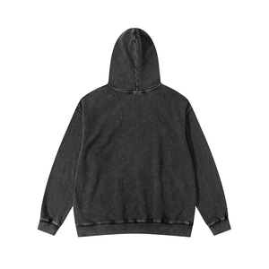 Sweat à capuche lavé à l'acide 100% coton de haute qualité High Street Washing Old Stone Washed Vintage Hoodie - Product Image 2