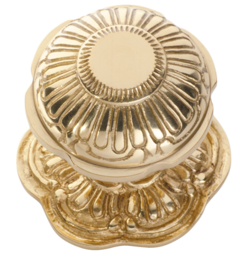Antique Traditional Brass Round Knob Set for Interior Passage Doors with Customized Color 85x86mm Carton Box Packaging