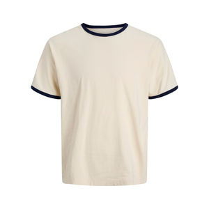 เสื้อยืดผู้ชายผ้าฝ้าย 100% คุณภาพสูง สวมใส่สบาย ระบายอากาศดี คอกลม เหมาะสำหรับฤดูร้อน แฟชั่นสตรีทแวร์ ทรงโอเวอร์ไซส์ รับผลิตแบบ OEM - Product Image 1