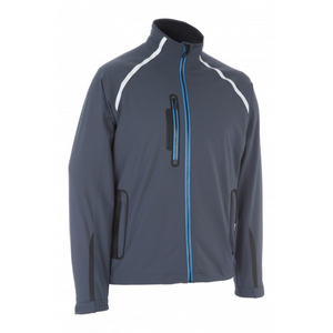 Chaqueta de lluvia informal para clima húmedo, tela de seda de secado rápido con cordón ajustable y cierre frontal con cremallera completa - Product Image 5