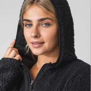 Sweat à capuche en polaire Sherpa de haute qualité avec fermeture à glissière-Veste pull ultra douce et chaude-Parfait pour l'hiver - Product Image 6