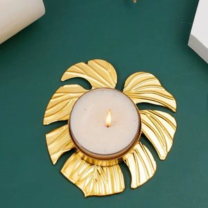 <b>Leaf</b> Style Diwali Decorative Metal Tea <b>Light</b> Holders For Creating A Beautiful Festive Glow During Diwali Celebrations At Home - Product Image 1