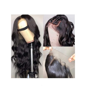 Perruque en cheveux humains vierges Remy à 150% de qualité supérieure, super double trame, fermeture en dentelle 4x4, pré-épilée sur mesure, pour femmes noires - Product Image 1