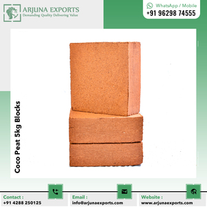Bloc de tourbe de coco naturel ou briques Coco Pith 5kg pour horticulteur professionnel - Product Image 3
