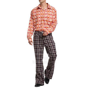 Pantalon évasé léger pour homme, pantalon large en tissu doux, parfait pour le printemps et l'automne - Product Image 3