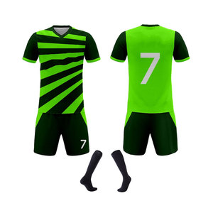Chaqueta de fútbol uniforme deportivo uniformes sublimados fútbol verde personalizado al por mayor uniforme de fútbol - Product Image 6