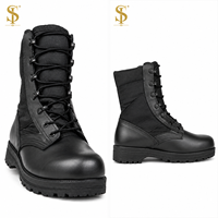 Botas Tácticas de Defensa SUPER FORCE BT-SW-04 con Cremallera Lateral y Cordones, de Cuero, para Entrenamiento, Color Verde Caqui Coyotes, Modelo Operator All