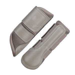 Cómodas botas de cepillado de caballos ajustables con correas fuertes para entrenamiento de salto de equitación - Product Image 4