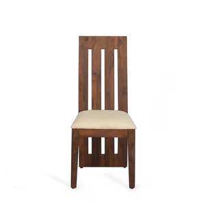 เก้าอี้ทานอาหารทำจากโครงไม้สักแท้สีธรรมชาติ สำหรับใช้ภายในและภายนอกอาคาร - Product Image 5