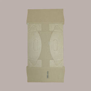 10 Uds medio Rectangular 370x265H100mm cartón marrón liso cesta para envolver regalos de Navidad suministros de vacaciones - Product Image 2