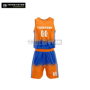 Uniforme de basket-ball vêtements de sport tissu polyester confortable maillot d'équipe personnalisé dernière conception légère - Product Image 1