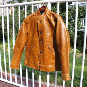 เสื้อแจ็กเก็ตหนังแกะแท้สำหรับผู้ชาย, เสื้อแจ็กเก็ตผู้ชายสำหรับใส่ให้ความอบอุ่นในฤดูหนาวฤดูใบไม้ร่วง - Product Image 3