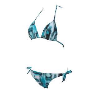 Conjunto de Bikini mini micro string recién llegado al por mayor para mujeres y niñas traje de baño triangular dividido sexy con plumas de lentejuelas logotipo personalizado - Product Image 5