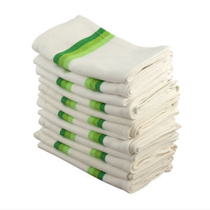 100% Cotton Herring Bone Woven Kitchen <b>Towel</b> Quick-Dry Feature set of 12 - Product Image 1