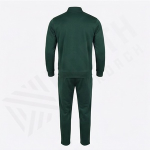 Ensemble de survêtement pour homme en coton 100% avec logo personnalisé, veste à capuche et pantalon de jogging, fermeture éclair intégrale, deux pièces, pour l'hiver - Product Image 2
