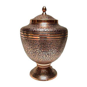 Urne de crémation en laiton gravée de symbole de croix, de créateur, faite à la main, cendres funérailles, meilleure vente, qualité supérieure - Product Image 5