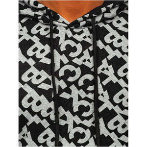 Sudadera con Capucha Negra y Gris para Hombre, Otoño, 100% Poliéster, Ecológica y Transpirable - Product Image 2