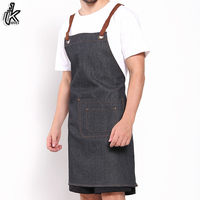 Tablier de cuisine 100% coton pour le travail, de haute qualité