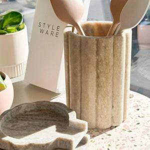 Cuchara de mármol Resto Soporte de cocina de metal para espátulas Cucharas Pinzas Más - Product Image 2