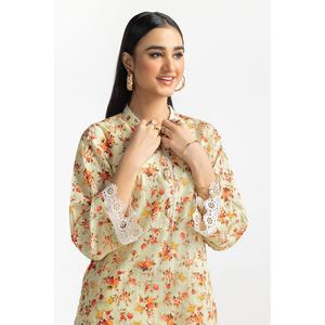 Conjunto Coordinado Estampado Dobby KST-43316 de Corte Holgado con Decoración de Encaje - Product Image 5