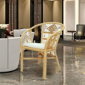 Chaise de loisirs modulable en bambou touffetée Harmony pour meubles de salle à manger chambre à coucher hôtel école appartement atelier - Product Image 1