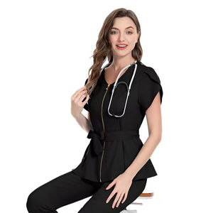 Uniformes Médicos de Lona Tejida Personalizados de Alta Calidad, Opciones OEM y ODM de Pakistán, Soporte MOQ, Uniformes de Hospital Personalizados - Product Image 3