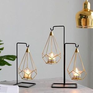 Durability <b>Metal</b> Candle Holder for Home Decor Charm for Living Room Dining Area Bedroom Events <b>Spray</b> Printing Crafted Glass - Product Image 1