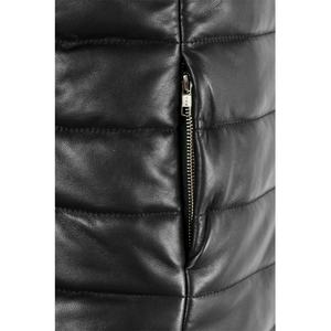 Chaleco de piel de oveja negra para mujer, nuevo estilo, 2022 - Product Image 5