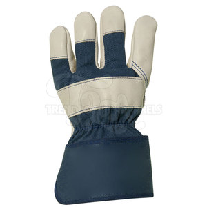 Wholesale Lightweight Customizable Anti-Slip Breathable Comfortable Leather Safety Cuff Durable 14 Inch Silicone-free Gloves - Product Image 2