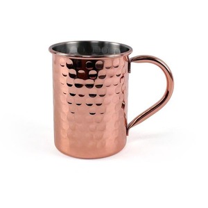 Vente chaude tasse en cuivre martelé tasse en acier inoxydable cuivre bière Moscou Mule tasse pour produit fait main - Product Image 5