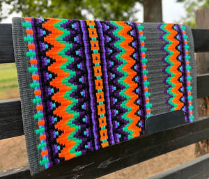 Couverture de selle Western Show Horse Design néo-zélandais Couverture de selle en laine faite à la main Top Tapis de selle en laine Taille - Product Image 6