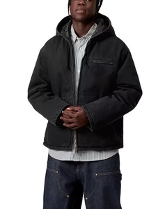 Hot Sale Coated Woven Twill Mechanic Insulated Breathable Waterproof Windproof <b>Stand</b> Collar Custom Men <b>Work</b> Jacket - Product Image 4