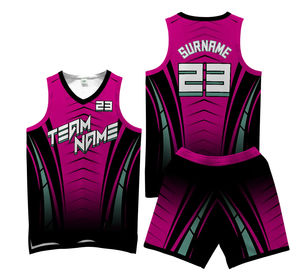 Vente en gros de maillots de basket-ball rétro unisexe 100% polyester séchage rapide grande taille design simple pour adultes - Product Image 6