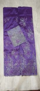 Tela de tafetán de seda con bordado George de la mejor calidad y última moda, con diseño floral, para ropa de boda nigeriana. - Product Image 3