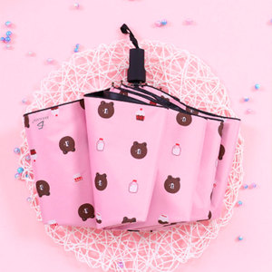 Ombrello Pieghevole Minimalista 5 Volte in Nylon Rinforzato, Parasole da Viaggio Pieghevole in Tre Sezioni, Design Tascabile Salvaspazio - Product Image 3