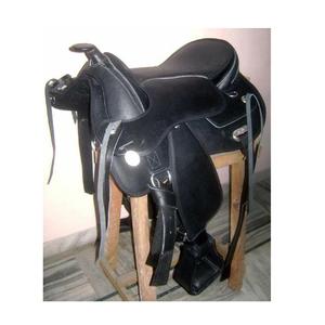 Suministro al por mayor de sillín occidental sintético martillado de 14 a 18 pulgadas sillín de carrera inglés para montar a caballo de la India - Product Image 1