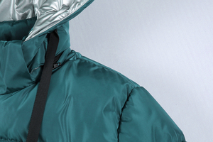 Hecho en fábrica 2025 acolchado cálido hombres cortavientos impermeable manga larga chaqueta acolchada soporte cremallera burbuja Puffer con capucha - Product Image 6