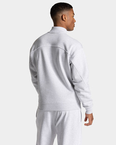 Custom Supplier Grey <b>Men</b> Zipper Hoodie & <b>Trousers</b> With Piping 2 Piece <b>Men</b> Tracksuits Cotton Breathable Streetwear <b>Men</b> Sweat Suit - Product Image 4