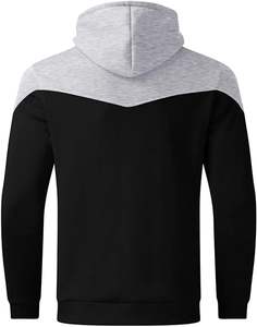 เสื้อฮู้ดแบบสวมศีรษะสำหรับผู้ชายเสื้อฮู้ดแบบรูดซิป3D พิมพ์ลายพัฟโลโก้ตามสั่งสไตล์ไฮสตรีทสูง - Product Image 5