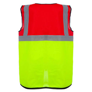 Cómodo Chaleco de trabajo de seguridad de alta visibilidad Ropa de trabajo con características protectoras de cremallera reflectante - Product Image 2