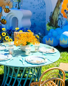 Juego de silla y mesa de ratán ecológico para niños, estilo de diseño moderno para uso en exteriores, para hoteles - Product Image 4