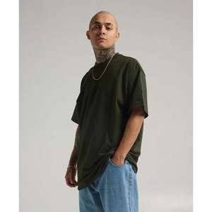 Shaka Wear hommes à manches courtes basique plaine Tee Max poids lourd T-Shirt hommes T-shirt à manches courtes col rond doux ajusté T-Shirt - Product Image 1