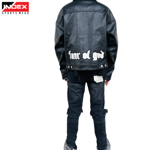 Chaqueta de Motociclista de Cuero Genuino para Hombre INDEX, Cuello Alto, Cierre de Cremallera, Corte Ajustado, para Otoño, en Colores Negro y Marrón - Product Image 6