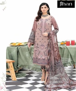 Kurta traditionnel en coton jaune avec haut bas Dupatta pour femme costume 3 pièces - Product Image 2