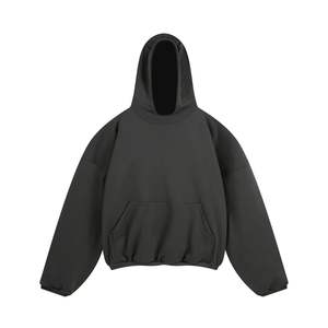 Sudaderas Lisas de Hip Hop de Lujo para Hombre, Varias Colores, 100% Algodón, Estilo Urbano, Talla Grande, Algodón Grueso y Pesado - Product Image 4